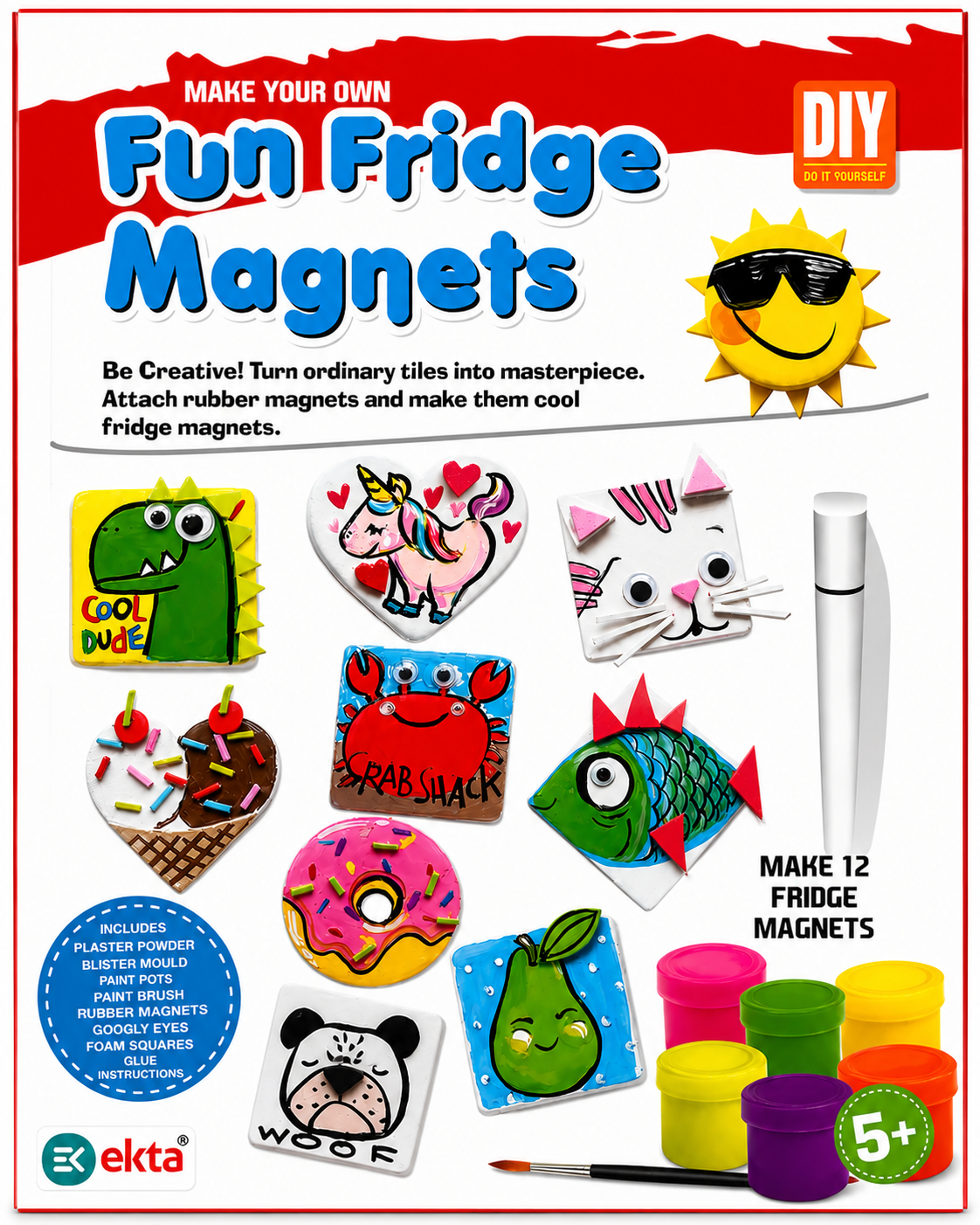 Classic Fun Fridge Magnets Set | Alphabet, Numbers & Shapes Learning Toy