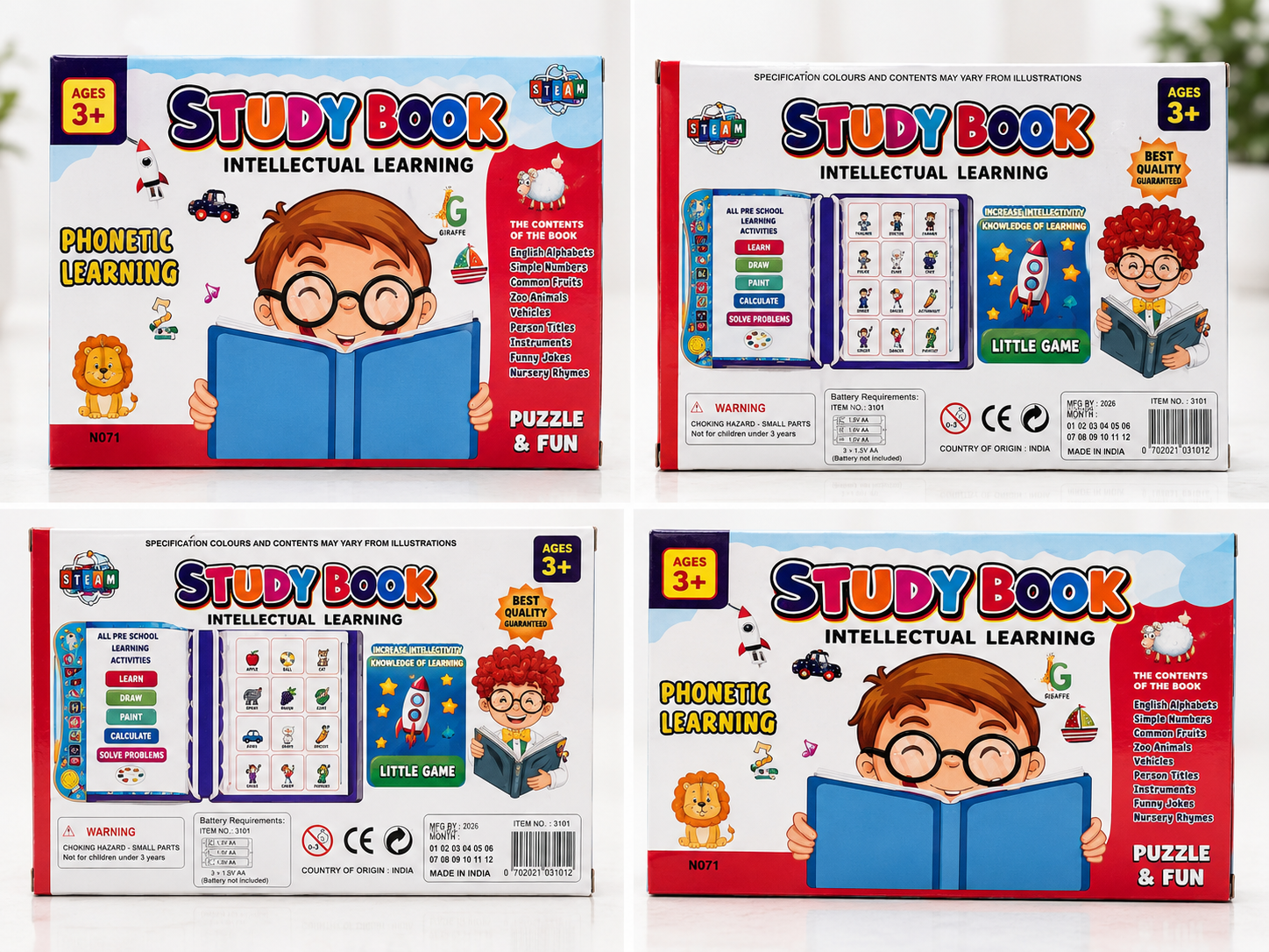 Kids E-Book Electronic Learning Toy | Interactive Reading & Learning Device