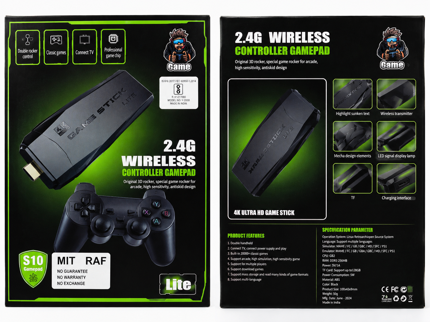 Wireless Controller Gamepad for Kids | USB Gaming Joystick Controller