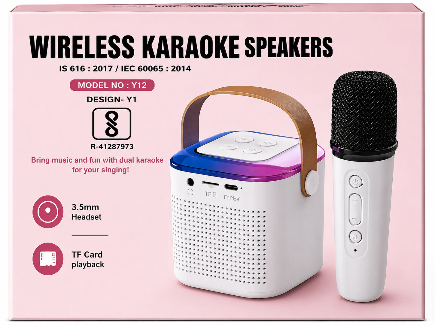 Speaker Microphone Toy | Karaoke Mic with Echo & Amplifier for Kids