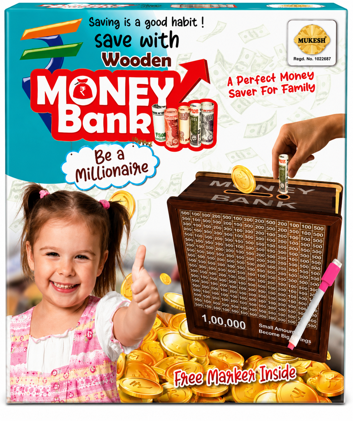 Musical Money Bank Coin Box | Piggy Bank with Sound for Kids