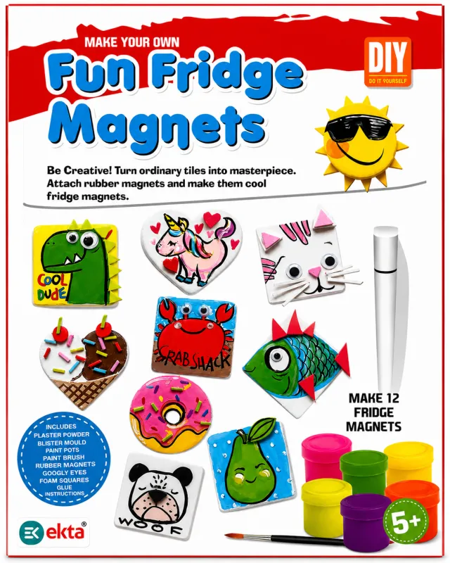 Classic Fun Fridge Magnets Set | Alphabet, Numbers & Shapes Learning Toy