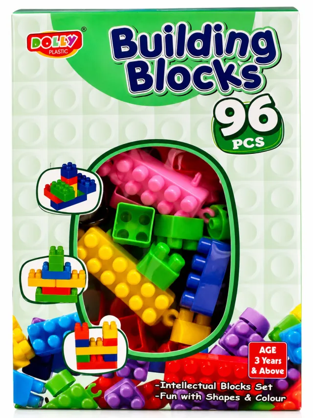 96-Piece Colourful Building Blocks Set | Creative Construction Toy for Kids
