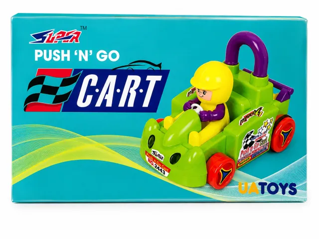 Push & Go Cart Toy | Friction-Powered Toy Cart for Kids (3-Pack)