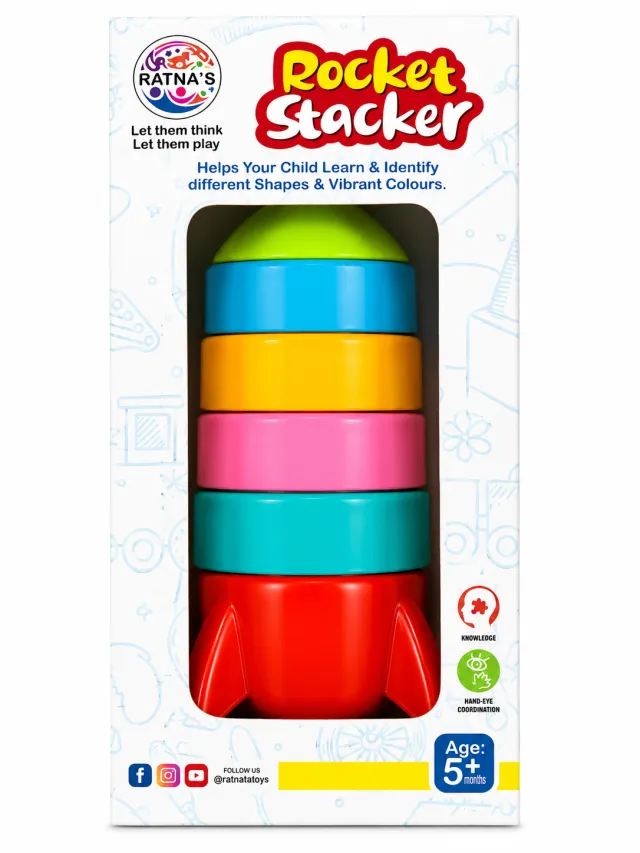 Rocket Stacker Balancing Tower Game | Skill & Coordination Toy for Kids