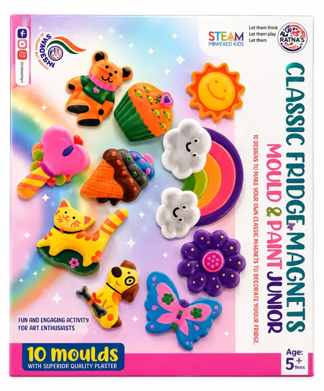 Classic Fridge Magnets Set for Kids | Alphabet & Number Learning Magnets