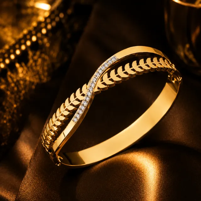 Anti-Tarnish Heavy Bangle – B-194