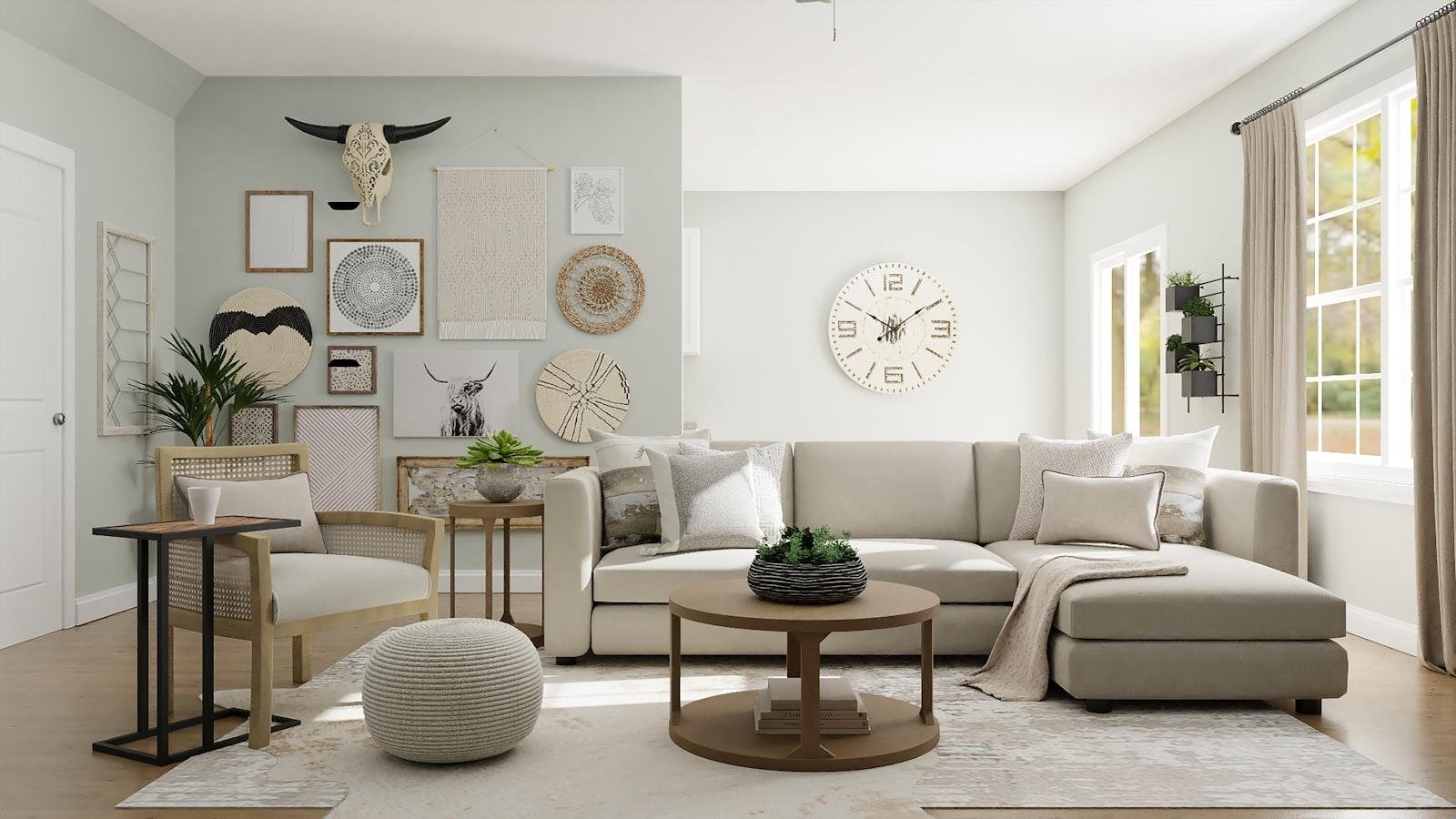 Décor and gift accessories styled on a shelf